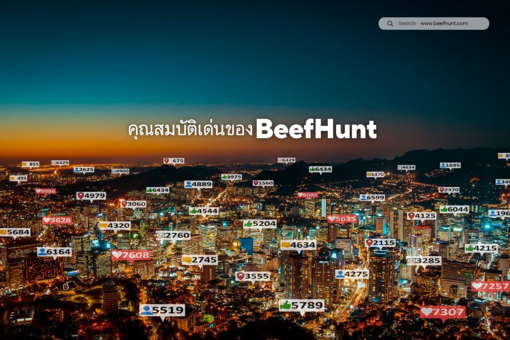 คุณสมบัติเด่นของBeefHunt